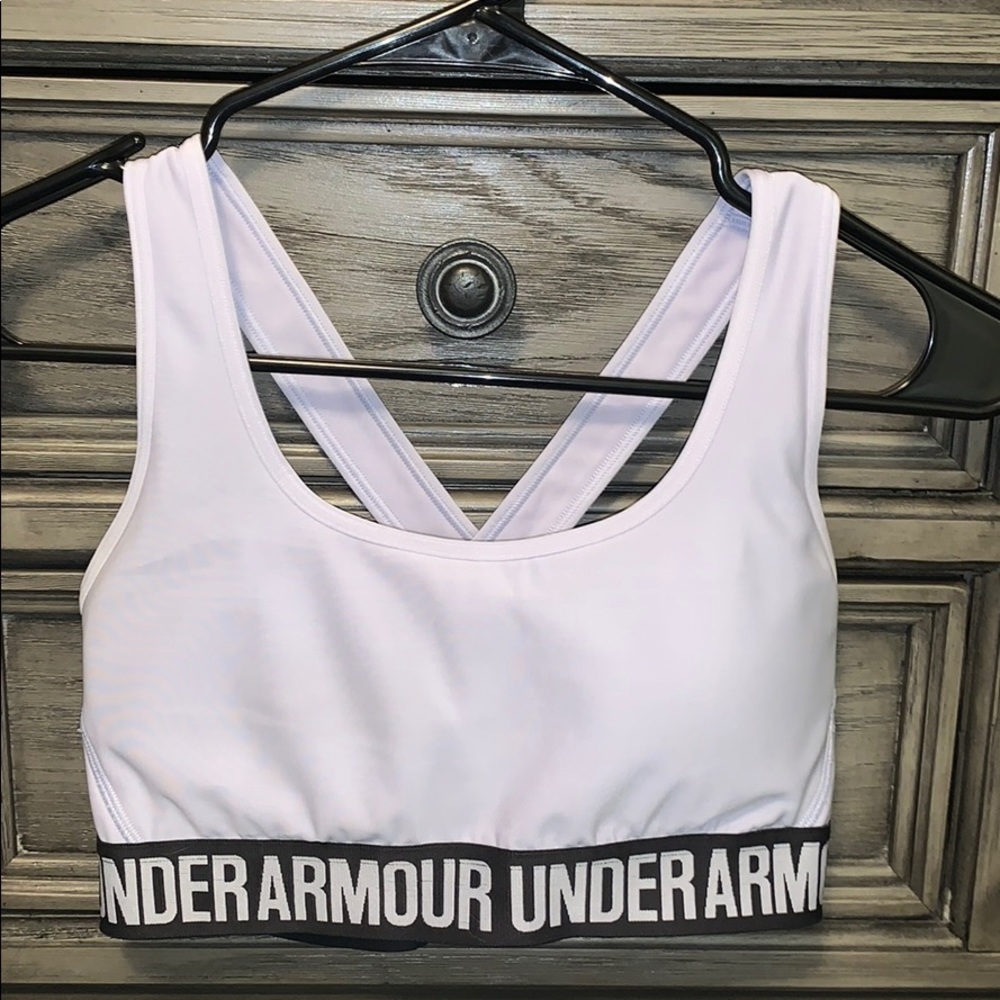Light purple Under Armour sports bra